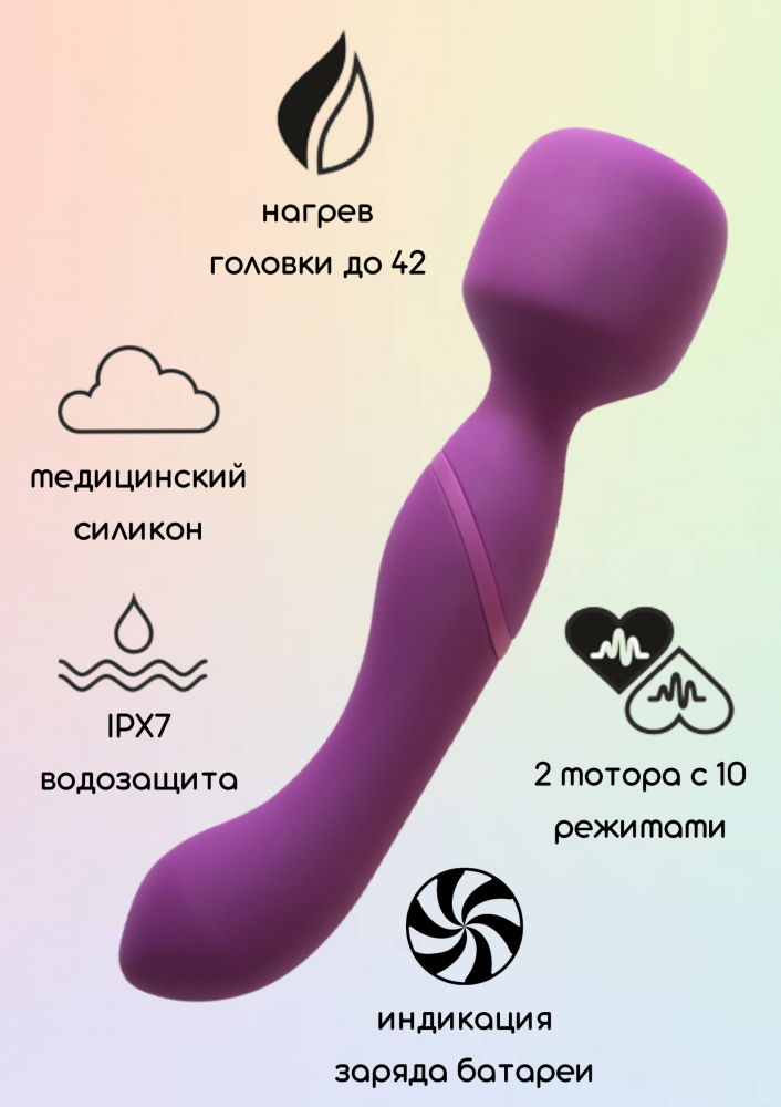 Нагревающийся Вонд Heating Wand Purple 