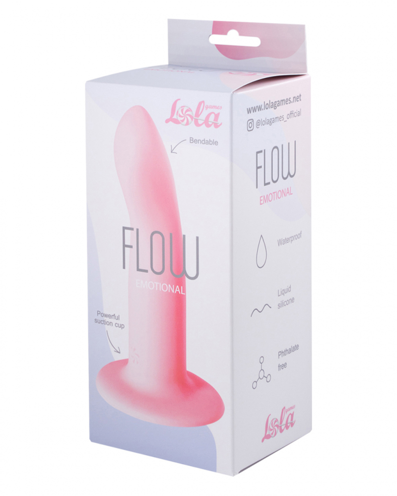 НЕРЕАЛИСТИЧНЫЙ ДИЛДО FLOW EMOTIONAL PINK 12см 