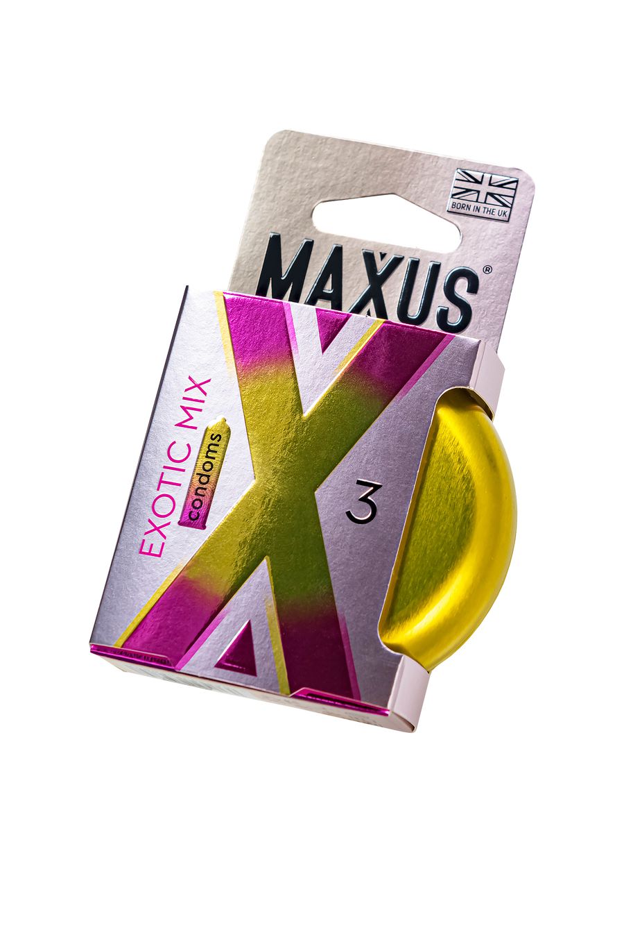 Презервативы Maxus EXOTIC MIX, латекс, ароматизированные 3 шт. 