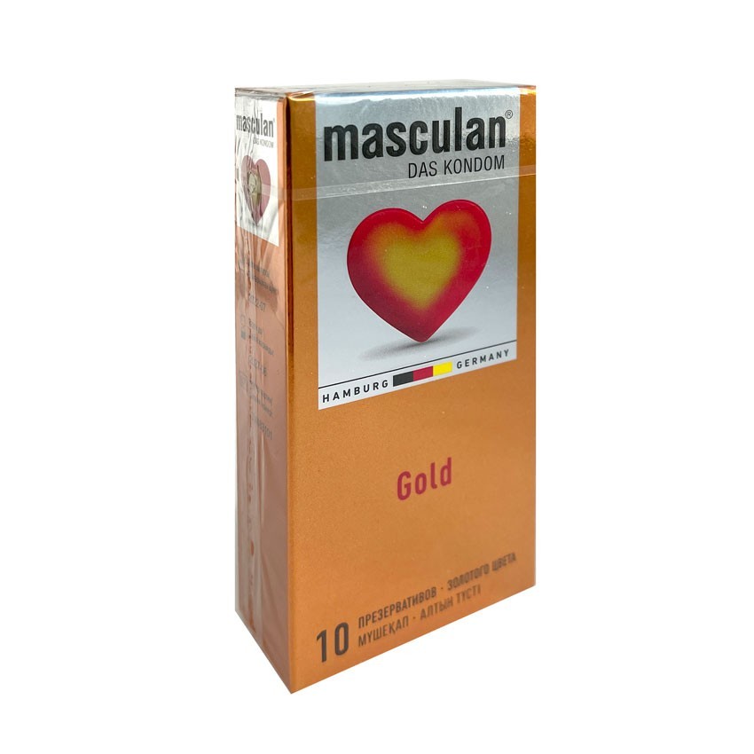 ПРЕЗЕРВАТИВЫ MASCULAN 5 ULTRA GOLD № 10 (УТОНЧЕННЫЙ ЛАТЕКС ЗОЛОТОГО ЦВЕТА) 10 шт. 